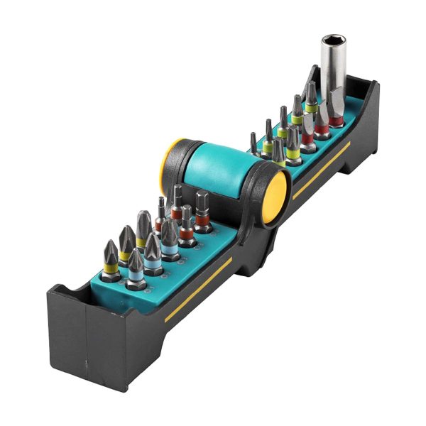 Комплект битове с магнитен държач Wolfcraft 062 WLF 102, 21 бр, 25 мм