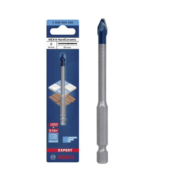 Свредло за керамика Bosch EXPERT HardCeramic, 2608900590, 6 х 90 мм