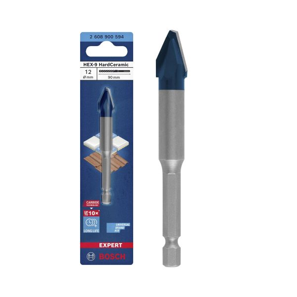Свредло за керамика Bosch EXPERT HardCeramic, 2608900594, 12 х 90 мм