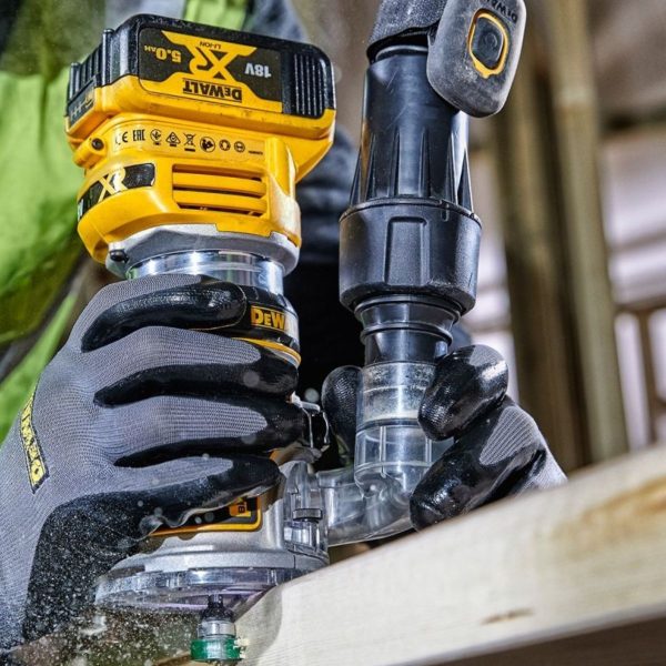 Ръчна оберфреза DeWalt DCW600N, комбинирана 18.0 V, 6.35 мм, Li-Ion