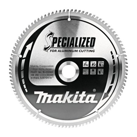 Циркулярен диск за алуминий Makita B-09662, 260 мм