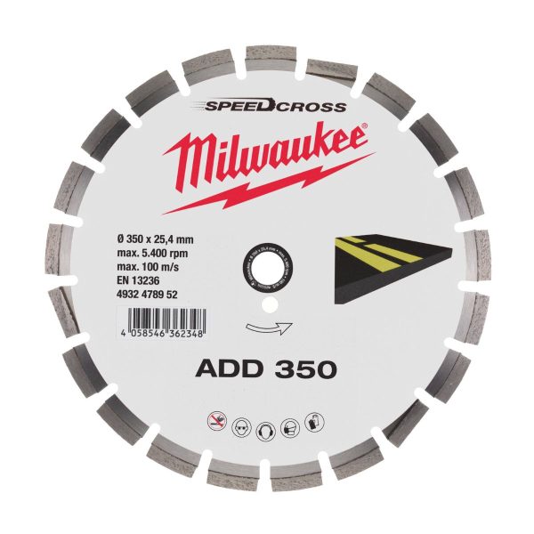 Диск за асфалт Milwaukee SPEEDCROS ADD, 4932478952, 350 мм