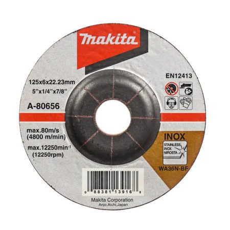 Диск за шлайфане Makita A-80656, INOX, 125 мм