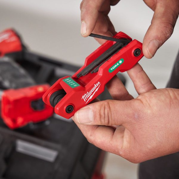Комплект сгъваеми ключове Milwaukee 4932480979, 8 бр, Torx