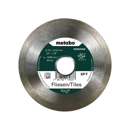 Диамантен диск за плочки METABO SP - T, 628555000, 115 х 22.23 мм