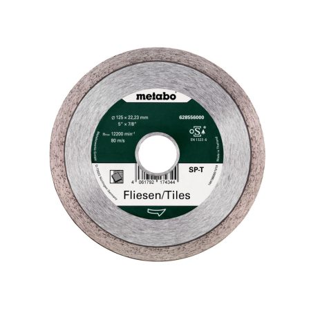 Диамантен диск за плочки METABO SP - T, 628556000, 125 х 22.23 мм