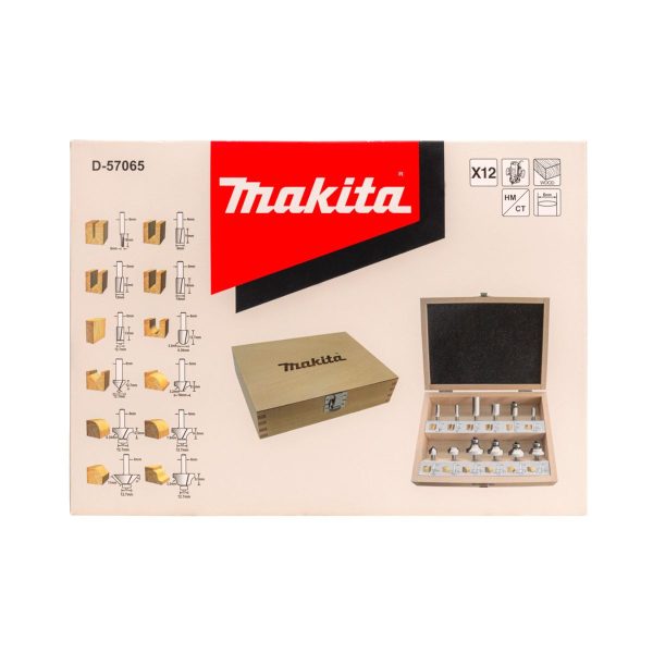 Фрезери за дърво Makita D-57065, 12 бр, 6 мм