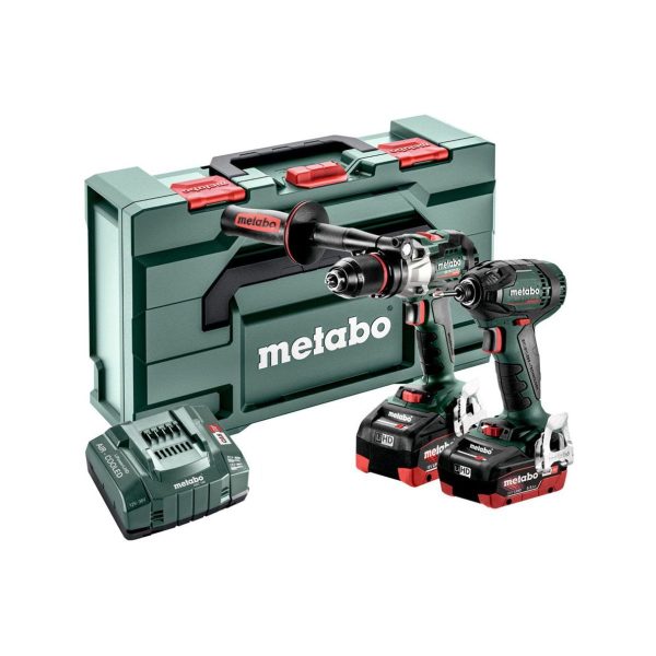 Комплект акумулаторен гайковерт и бормашина Metabo 685184000, 18 V, 200 Nm