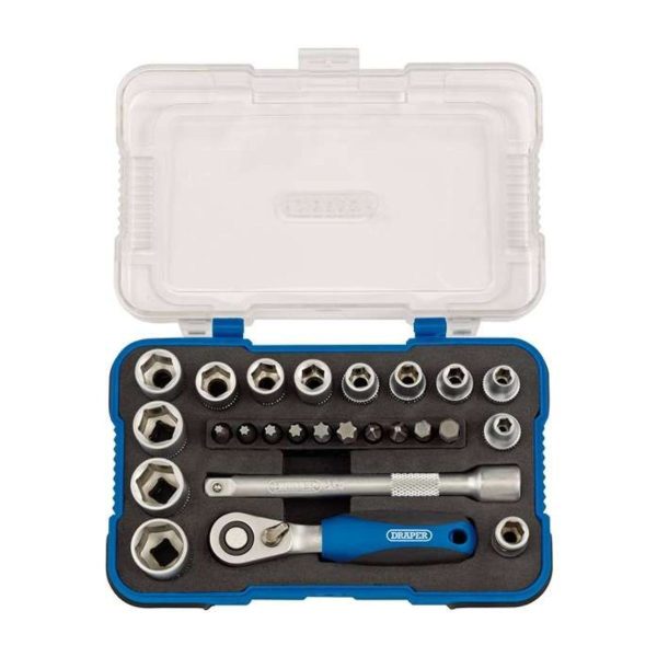 Комплект метрични вложки Draper 16354 / BD25M, 25 бр, 1/4"