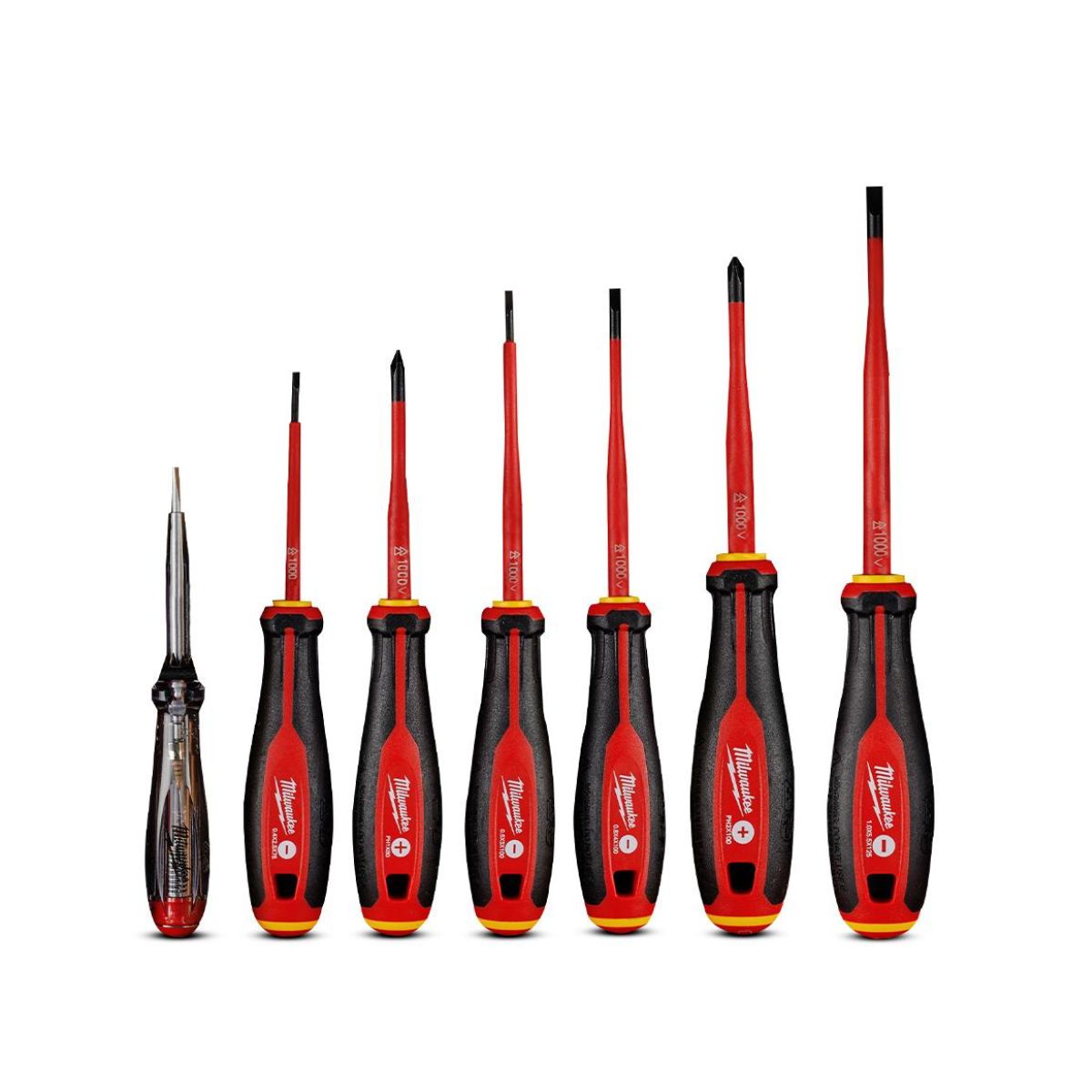 Комплект Tri-Lobe VDE отвертки Milwaukee 4932478739, 7 бр, фазомер