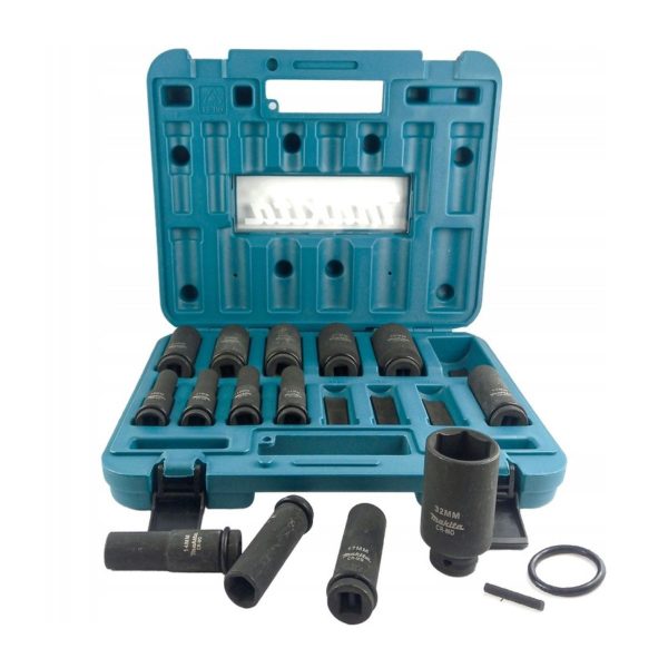 Комплект ударни вложки Makita B-52308, 14 бр, 1/2", 81 мм