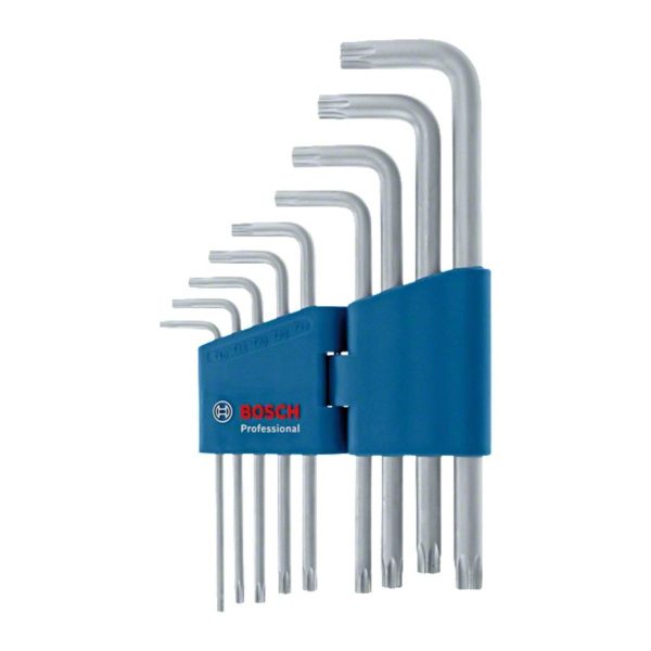 Комплект шестограми Bosch 1600A01TH4, 9 части, 10-50 мм, Torx