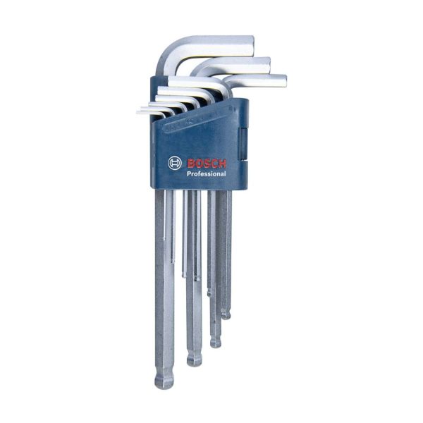 Комплект шестограми Bosch 1600A01TH5, 9 части, 1.5-10 мм