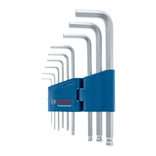 Комплект шестограми Bosch 1600A01TH5, 9 части, 1.5-10 мм
