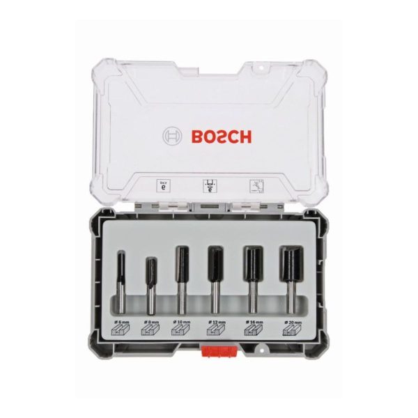 Комплект фрезери за оберфреза BOSCH 2607017465, 6 бр