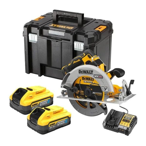 Акумулаторен циркуляр DEWALT DCS573H2T, 18V, 190 мм