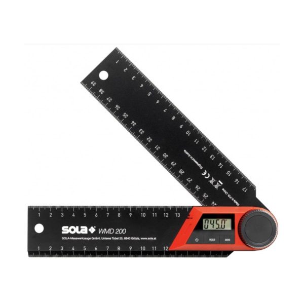 Дигитален ъгломер Sola 56052301, WMD 200, 200 мм, 0-270°
