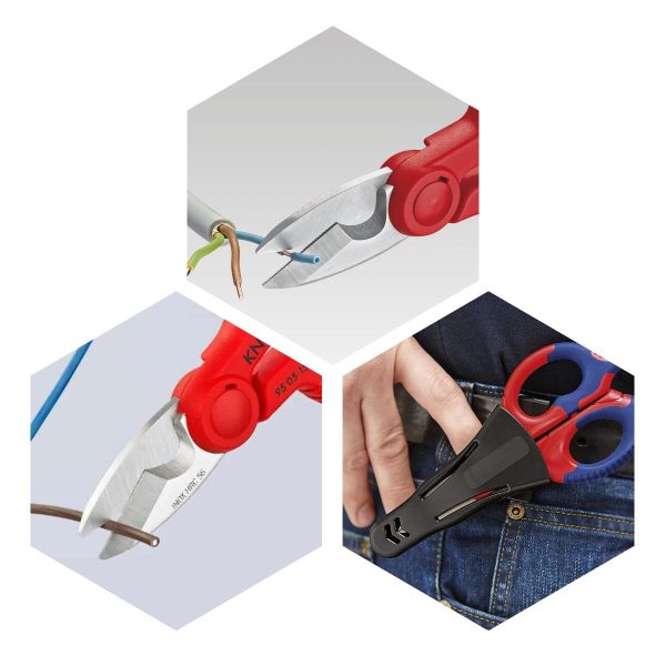 Електротехнически ножици Knipex 95 05 155 SB, 155 мм