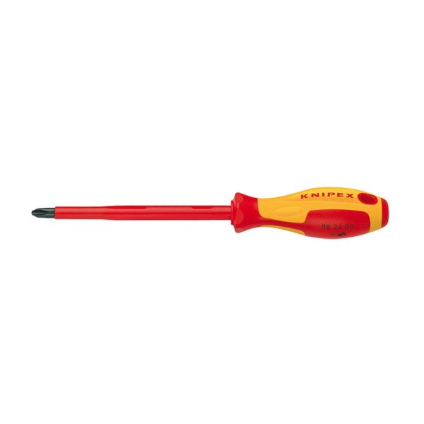 Изолирана кръстата отвертка Knipex 98 24 01, 187 мм, PH1