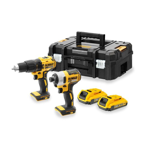Комплект акумулаторни машини DeWALT DCK2060D2T, 18 V, DCD778, DCF787
