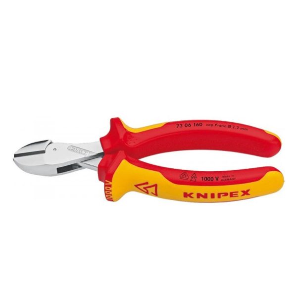 Странични клещи резачки с изолация Knipex 73 06 160, 160 мм, VDE
