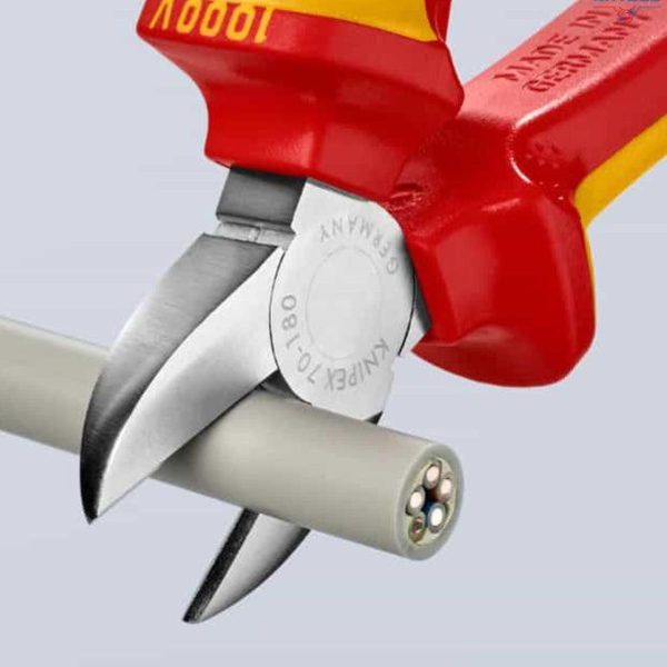 Странични клещи резачки с изолация Knipex 70 06 180, 180 мм, VDE