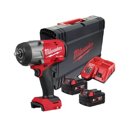 Акумулаторен гайковерт Milwaukee M18 FHIW2F12-502X, 18V, 2034Nm, 1/2", 4933492783