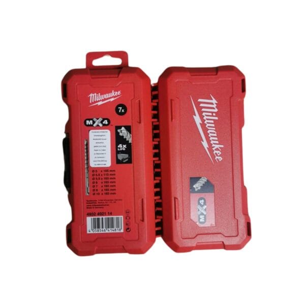 Комплект свредла за бетон Milwaukee 4932492114, 7 бр, SDS+ MX4, 5 - 10 мм