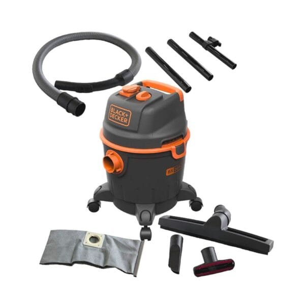 Прахосмукачка за сухо и мокро почистване Black & Decker BXVC20PTE, 1200 W, 20 L