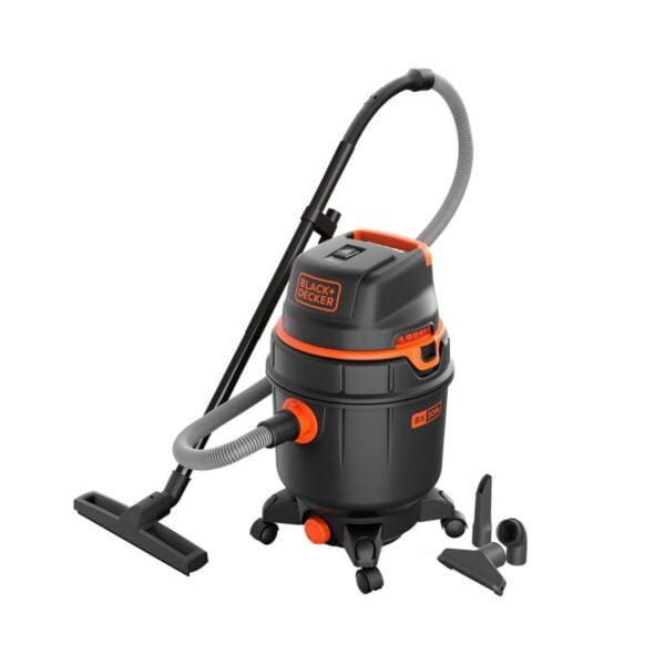 Прахосмукачка за сухо и мокро почистване Black & Decker BXVC30PDE, 1600 W, 30 L