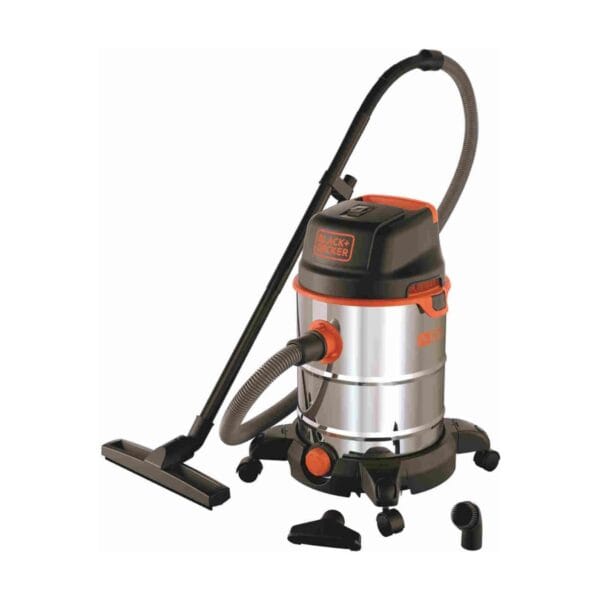 Прахосмукачка за сухо и мокро почистване Black & Decker BXVC30XDE, 1600 W, 30 L