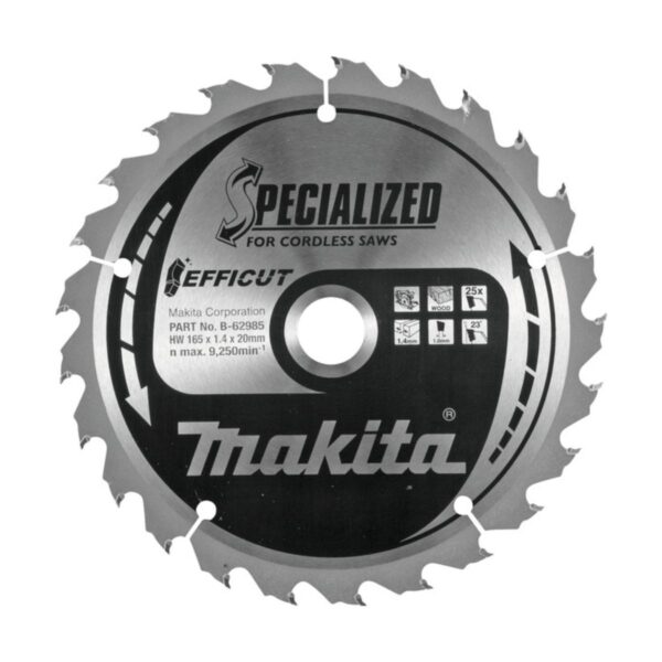 Циркулярен диск за дърво Makita B-62985, 165x1.4 мм