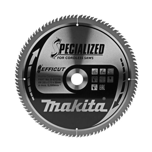 Циркулярен диск за дърво Makita B-67278, 305x2.15 мм, 100T