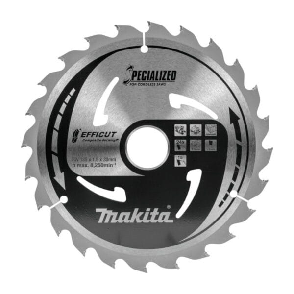 Циркулярен диск за декинг Makita E-12170, 185x1.5 мм, 40T