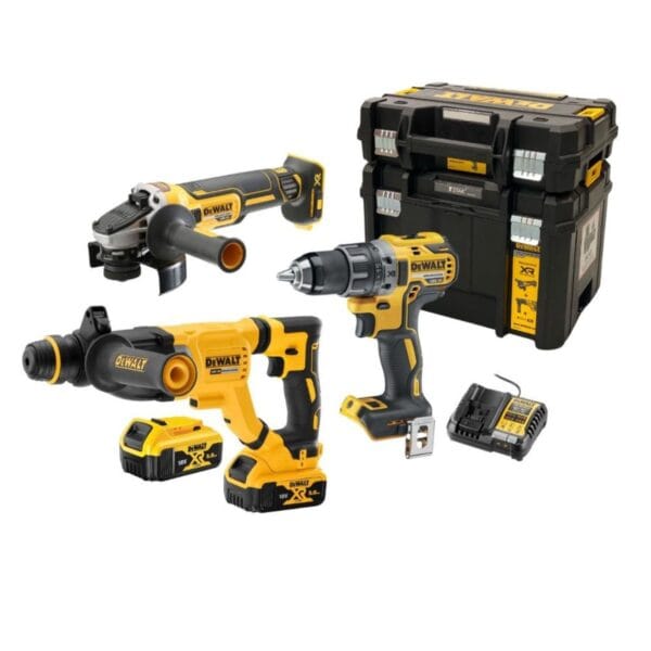 Комплект акумулаторни машини Dewalt DCK327P2T, 18V, DCG405, DCD791, DCH263