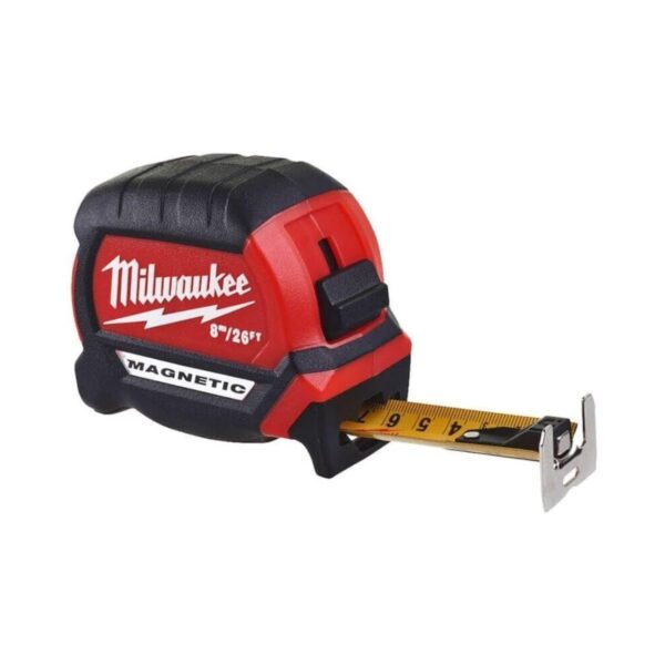 Магнитна противоударна ролетка Milwaukee 4932464603, 8 м