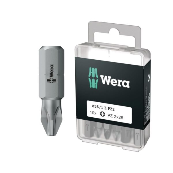 Комплект битове Wera 05072403001, PZ1, 10 бр, 25 мм