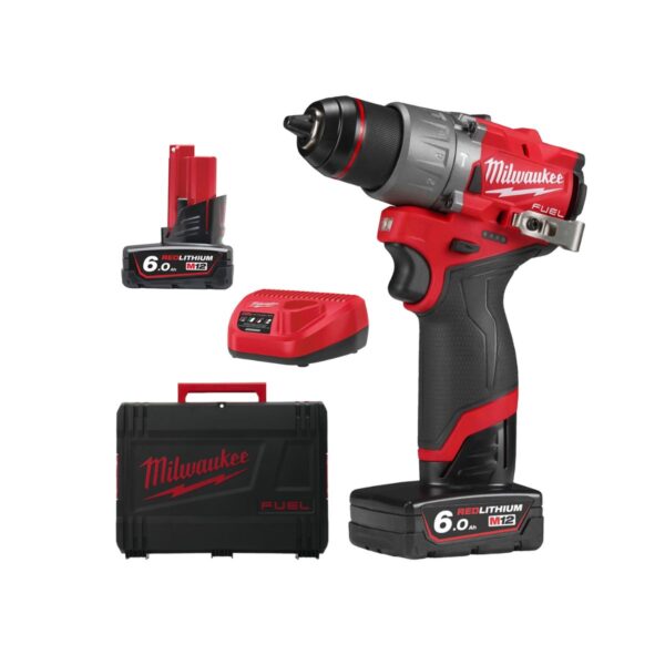 Акумулаторен винтоверт Milwaukee M12FPD2-602X, 12V, 45Nm, 4933479870