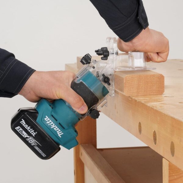 Акумулаторна челна фреза Makita DRT52Z, 18 V, 6 мм