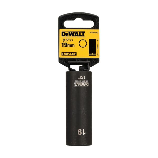 Ударна вложка DeWALT DT7553, 1/2", 19 х 78 мм