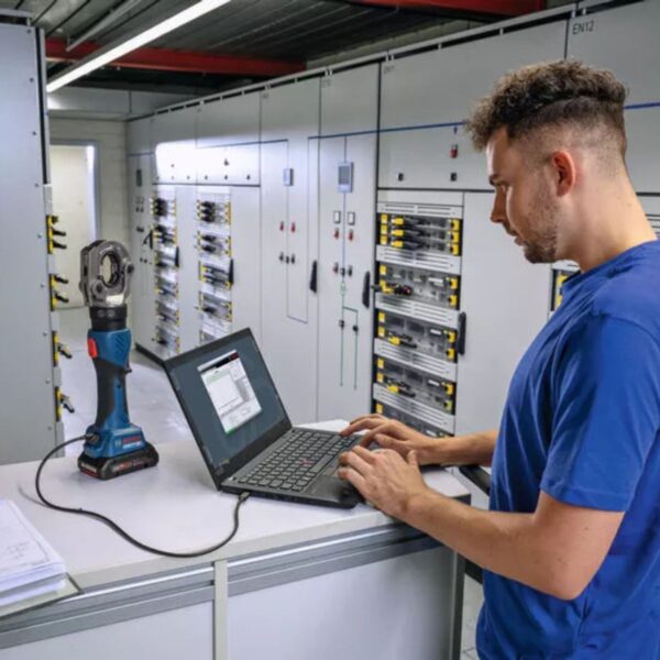 Акумулаторна машина за кримпване Bosch GPH 18V-60, 06019P0100, 18 V, 300 mm²