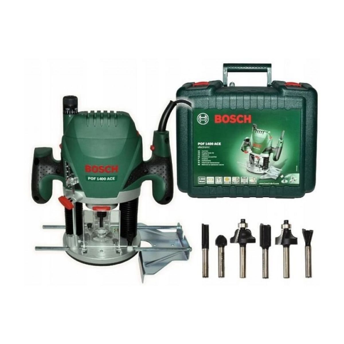 Комплект оберфреза с фрезери Bosch POF 1400 ACE, 1400 W, 55 мм, 060326C801