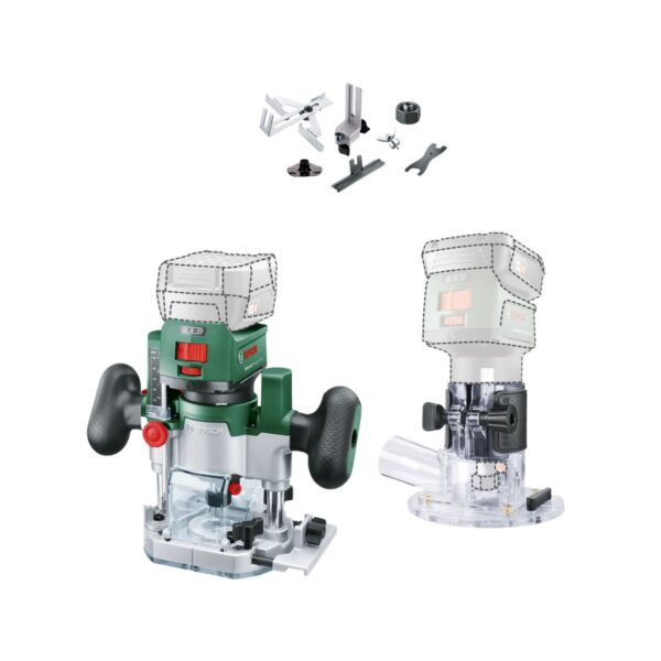 Акумулаторна оберфреза BOSCH AdvancedTrimRouter 18V-8, 18 V, 38 мм, 06039D5002