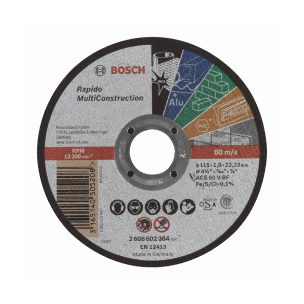 Карбофлексов диск Bosch 2608602384, 115 мм, ACS 60 V BF