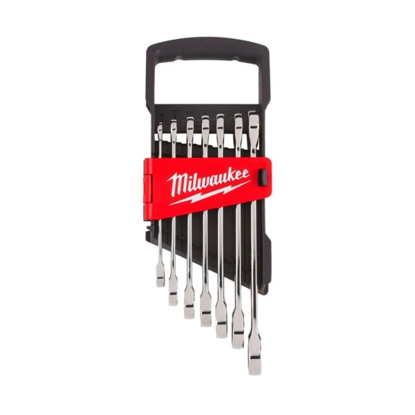 Комплект звездогаечни ключове с тресчотка Milwaukee 4932464993, 8-17 мм, 7 бр