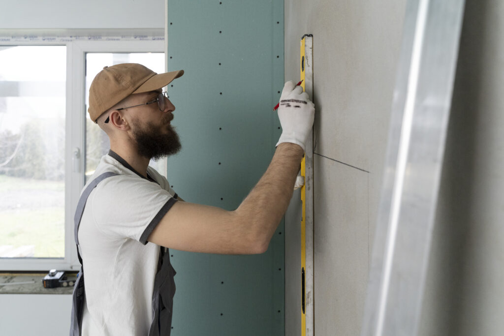 Гипсокартон: Монтаж, нужни инструменти и полезни съвети 2 tiler working renovation apartment 1