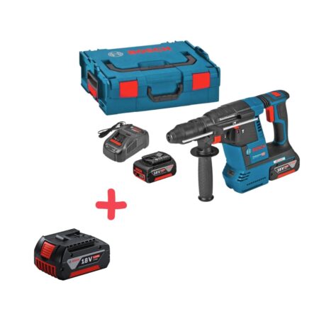 Акумулаторен перфоратор BOSCH GBH 18V-26, 18 V, 2,6 J, SDS-plus + ПОДАРЪК Батерия 5.0Ah