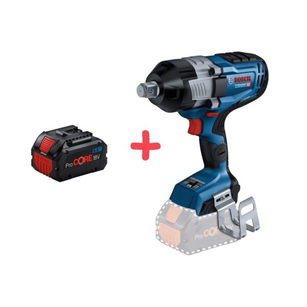 Акумулаторен ударен гайковерт Bosch GDS 18V-1600 HC, 18 V, 2200 Nm + Батерия procore 8.0Ah