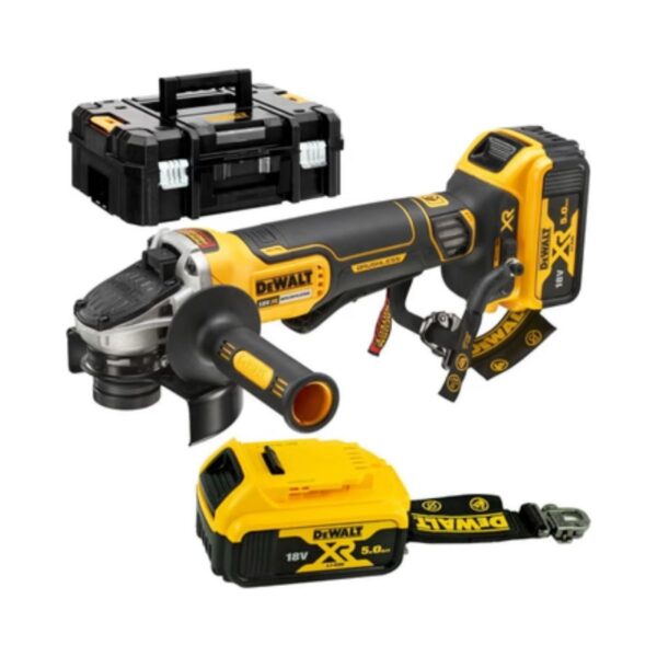 Акумулаторен безчетков ъглошлайф DeWALT DCG406P2LRT, ф 125 мм, 18 V