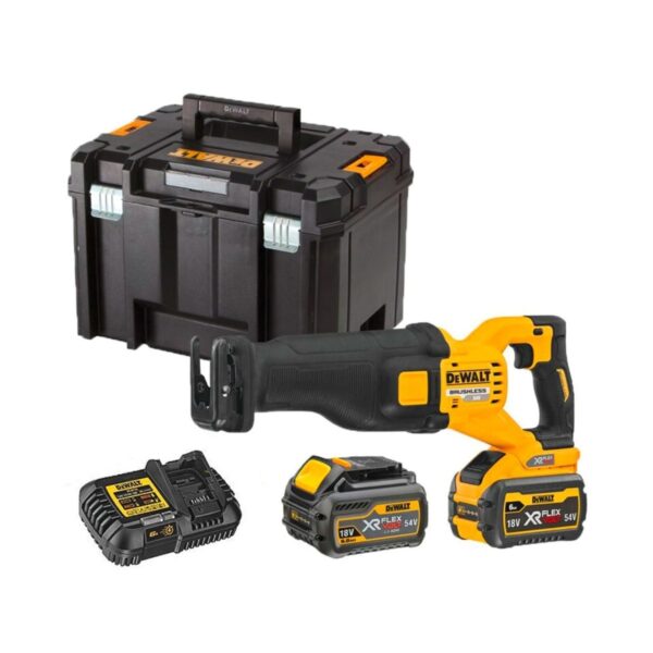 Акумулаторен саблен трион DeWALT DCS389T2, 54 V/18V, 6 Ah, 28.6 мм